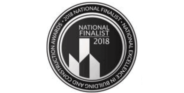 A 2018 National Excellence in Building and Construction finalist award.